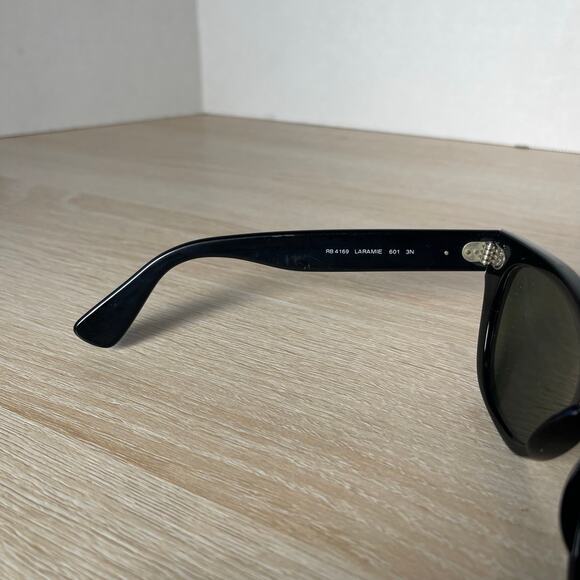 Ray-Ban RB4169 Laramie 601 Sunglasses READ Black Frames Made in Italy RARE! - Picture 4 of 15